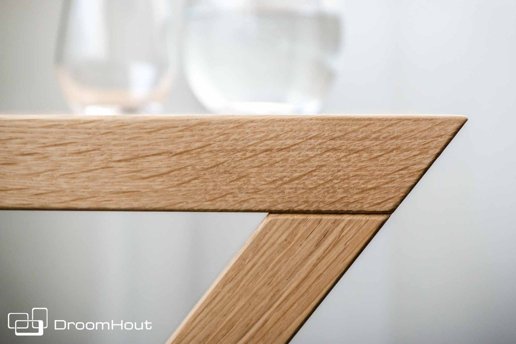 Bijzettafel Madrid massief eiken hout of noten hout - meerdere houttinten