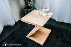Bijzettafel Madrid massief eiken hout of noten hout - meerdere houttinten