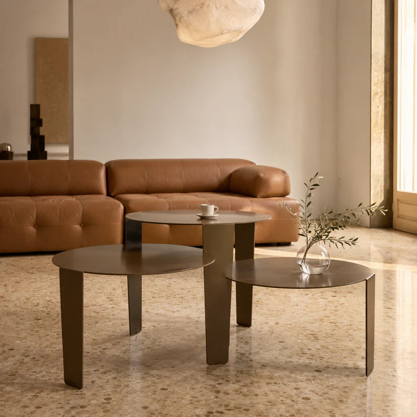 Dutch design Cascado dynamische salontafel ovaal van staal - meerdere kleuren