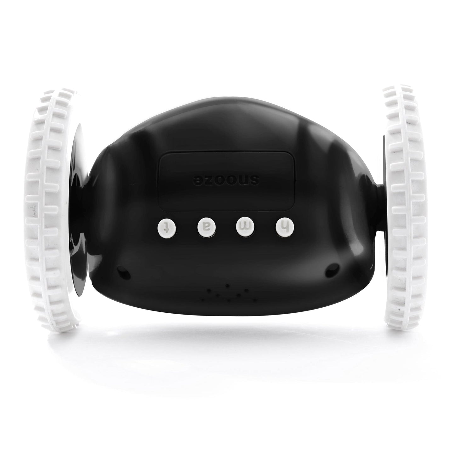 Digitaal alarm wekker op wielen - zwart