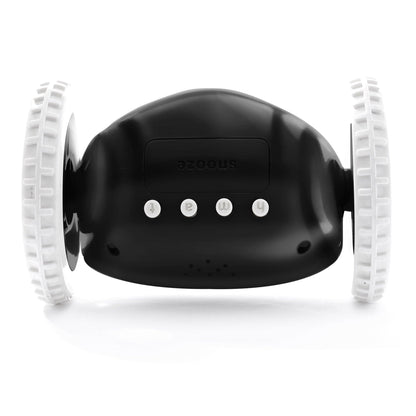 Digitaal alarm wekker op wielen - zwart