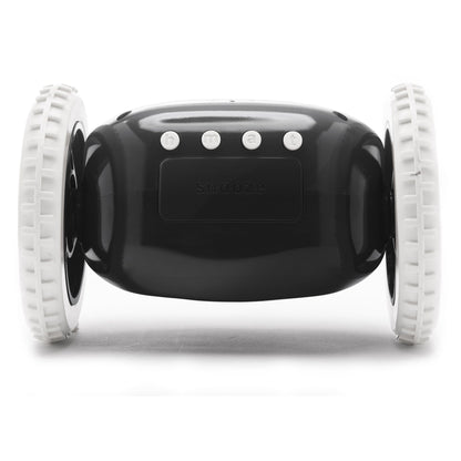 Digitaal alarm wekker op wielen - zwart