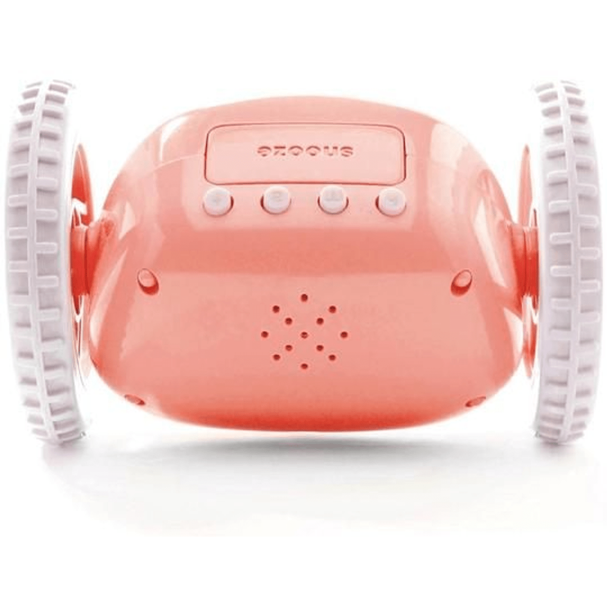 Rijdend digitaal alarm wekker op wielen - roze