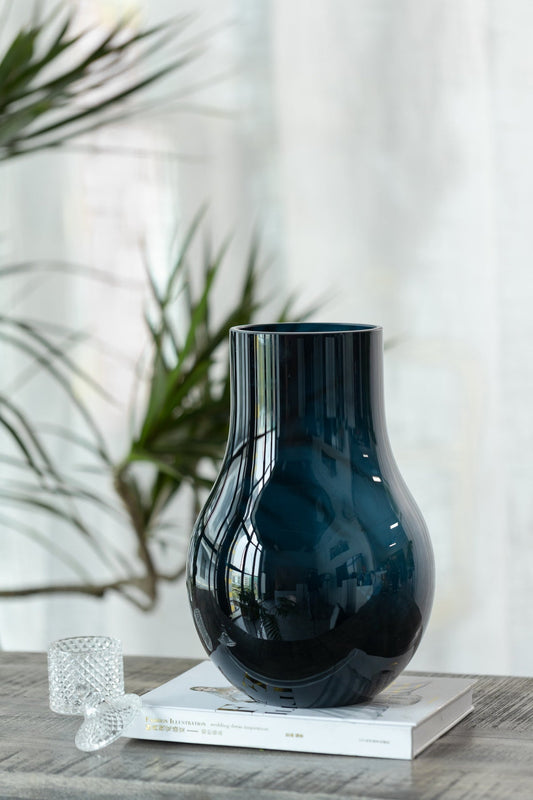 Design vaas 28 cm - diep blauw