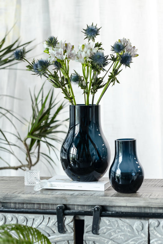 Design vaas 28 cm - diep blauw