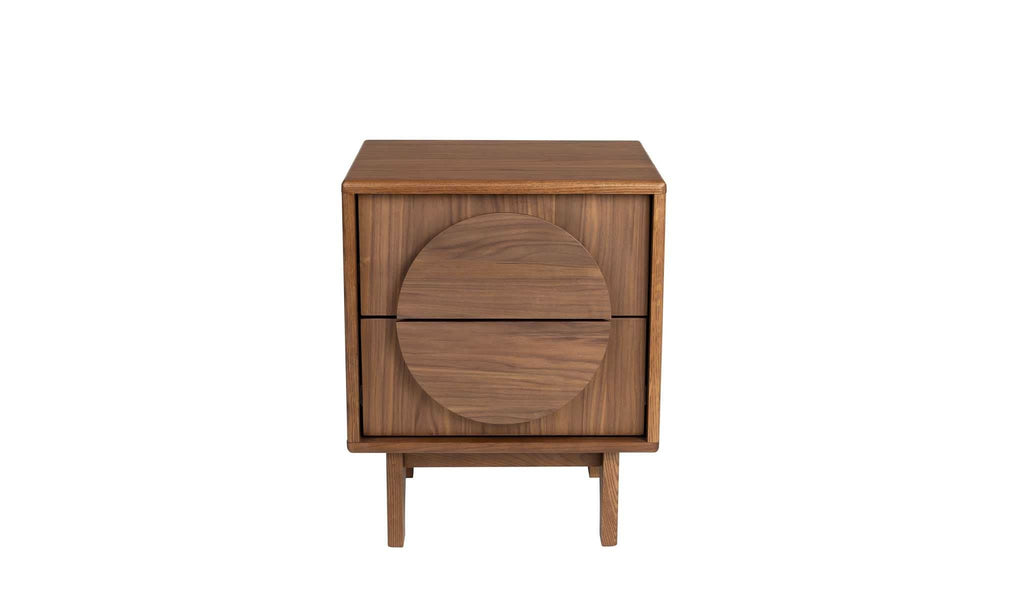 Design dressoir kast Zuiver Groove massief Walnoot of Eiken hout - bruin