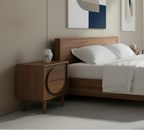 Design dressoir kast Zuiver Groove massief Walnoot of Eiken hout - bruin