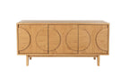Design dressoir kast Zuiver Groove massief Walnoot of Eiken hout - bruin