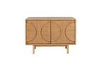 Design dressoir kast Zuiver Groove massief Walnoot of Eiken hout - bruin