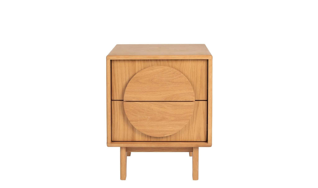 Design dressoir kast Zuiver Groove massief Walnoot of Eiken hout - bruin