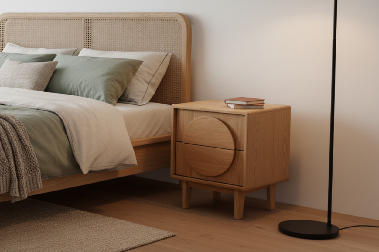 Design dressoir kast Zuiver Groove massief Walnoot of Eiken hout - bruin
