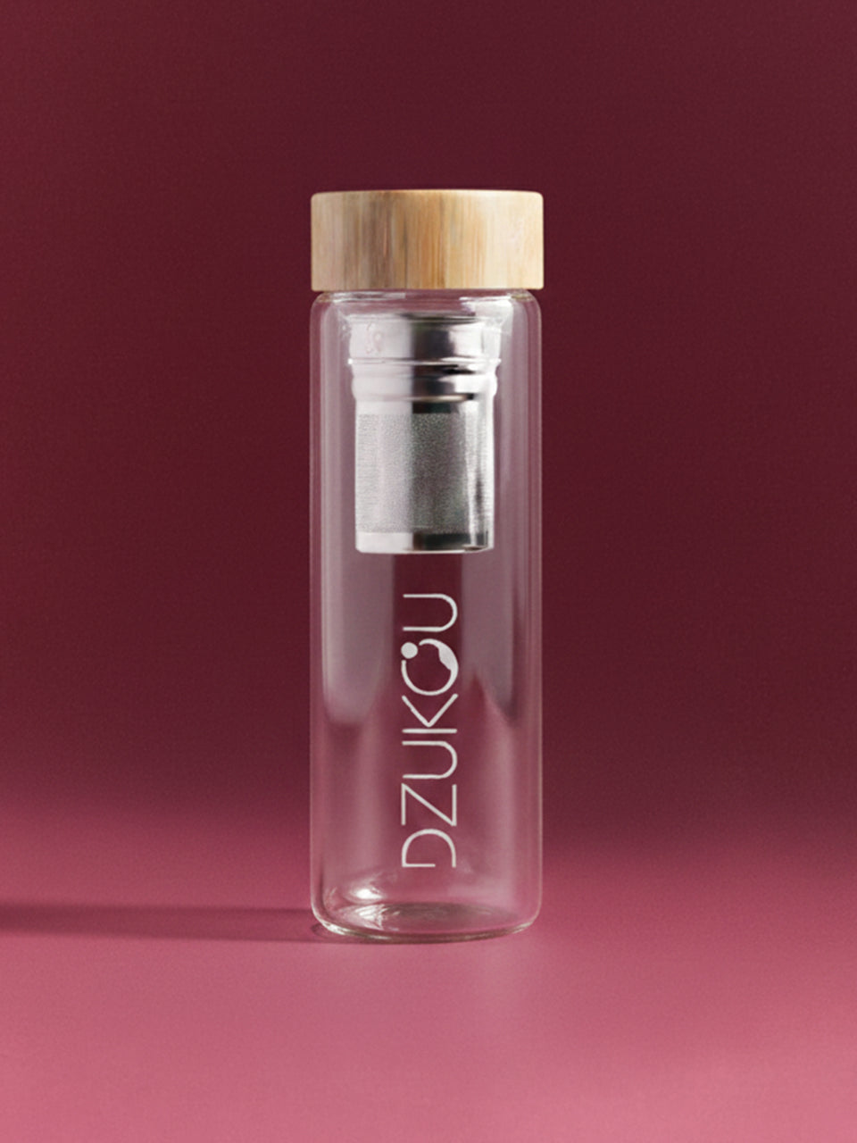 Glazen theefles infuser voor onderweg 450 ml - meerdere varianten