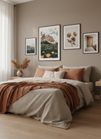 Flowers In The Mountains premium poster