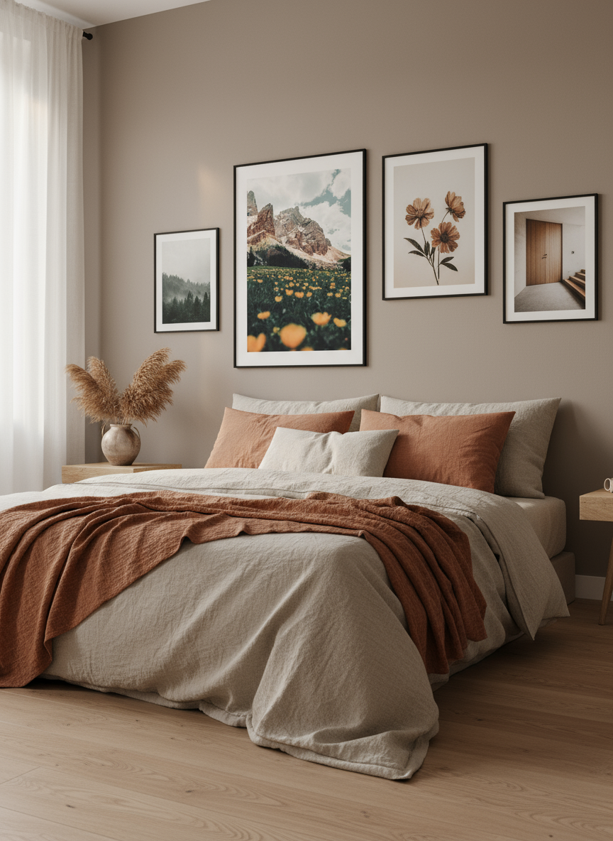 Flowers In The Mountains premium poster