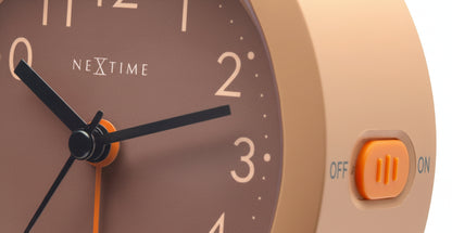 Design tafel wekker met nachtlicht - meerdere kleuren