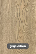 Eettafel DREAUM rechthoekig van massief hout en staal - bruin en zwart