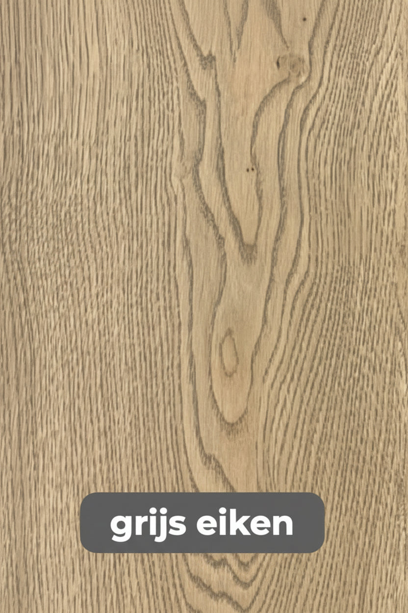Eettafel DREAUM rechthoekig van massief hout en staal - bruin en zwart