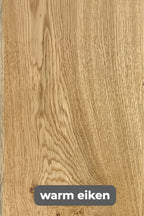 Eettafel DREAUM rechthoekig van massief hout en staal - bruin en zwart