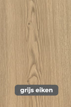 Round dining table DREAUM made of solid oak and steel - brown, gray or black