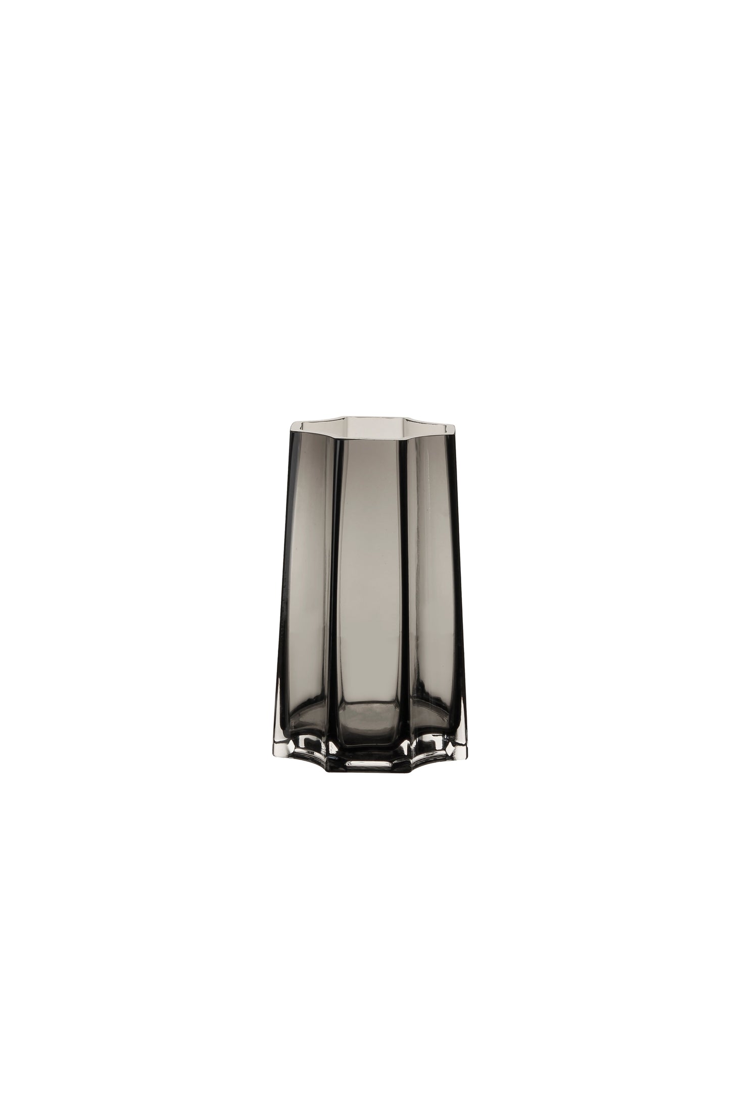 Design vaas klein 15 cm - diep grijs
