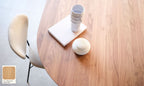 Ovale eettafel Mobitec Blossom van massief eiken hout - bruin of zwart