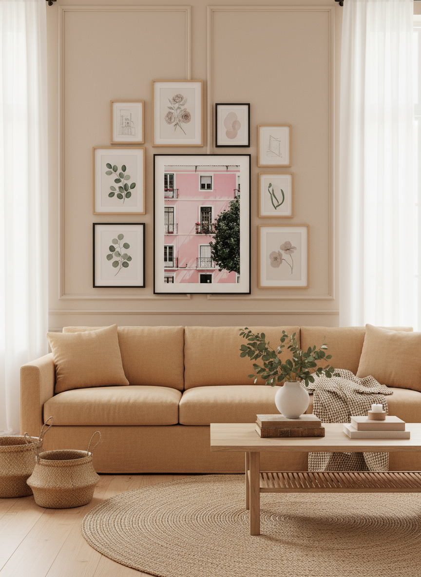 Pink Home premium poster