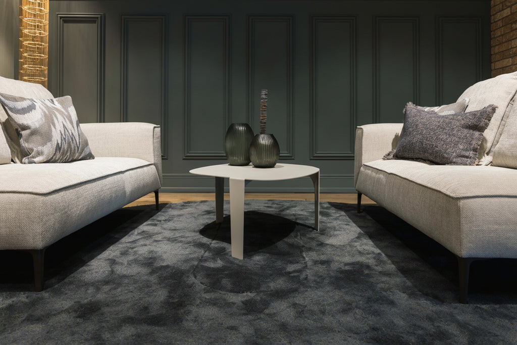 Dutch design Ogra salontafel organisch van staal - zijde grijs