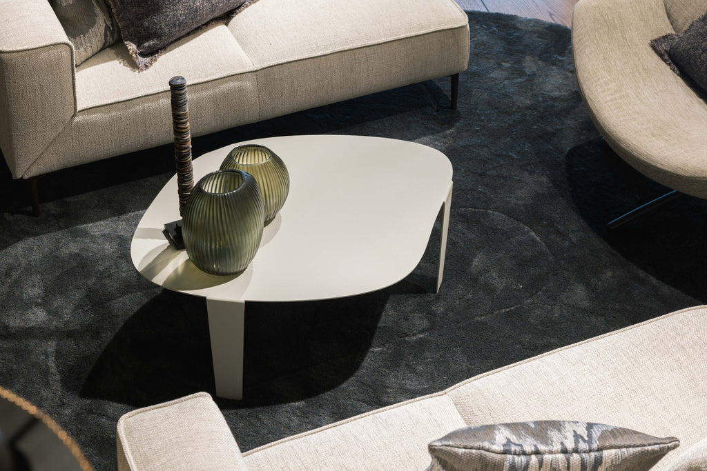 Dutch design Ogra salontafel organisch van staal - zijde grijs