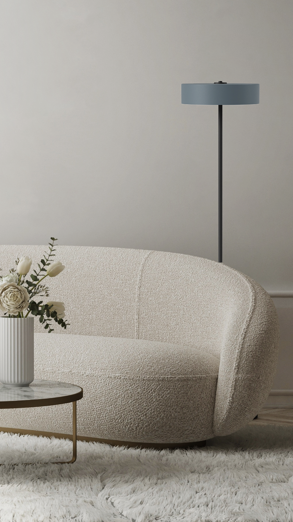 Dutch design switch cup vloerlamp maat L - meerdere kleuren