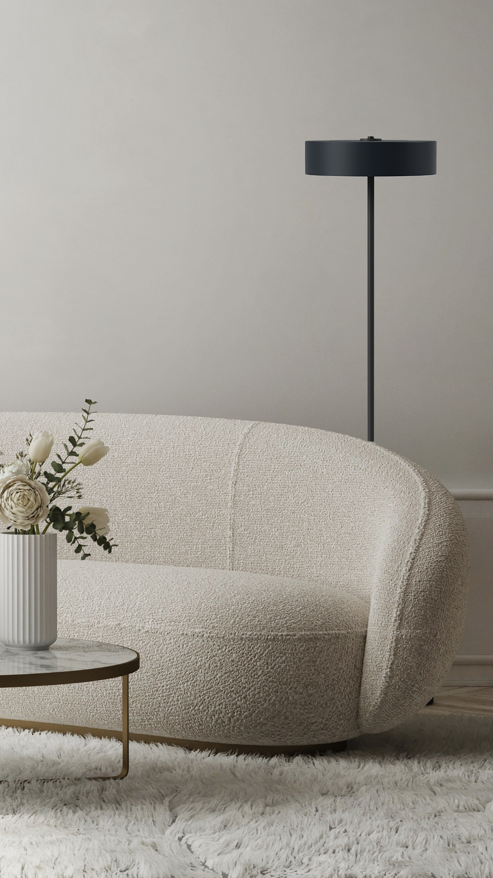 Dutch design switch cup vloerlamp maat L - meerdere kleuren