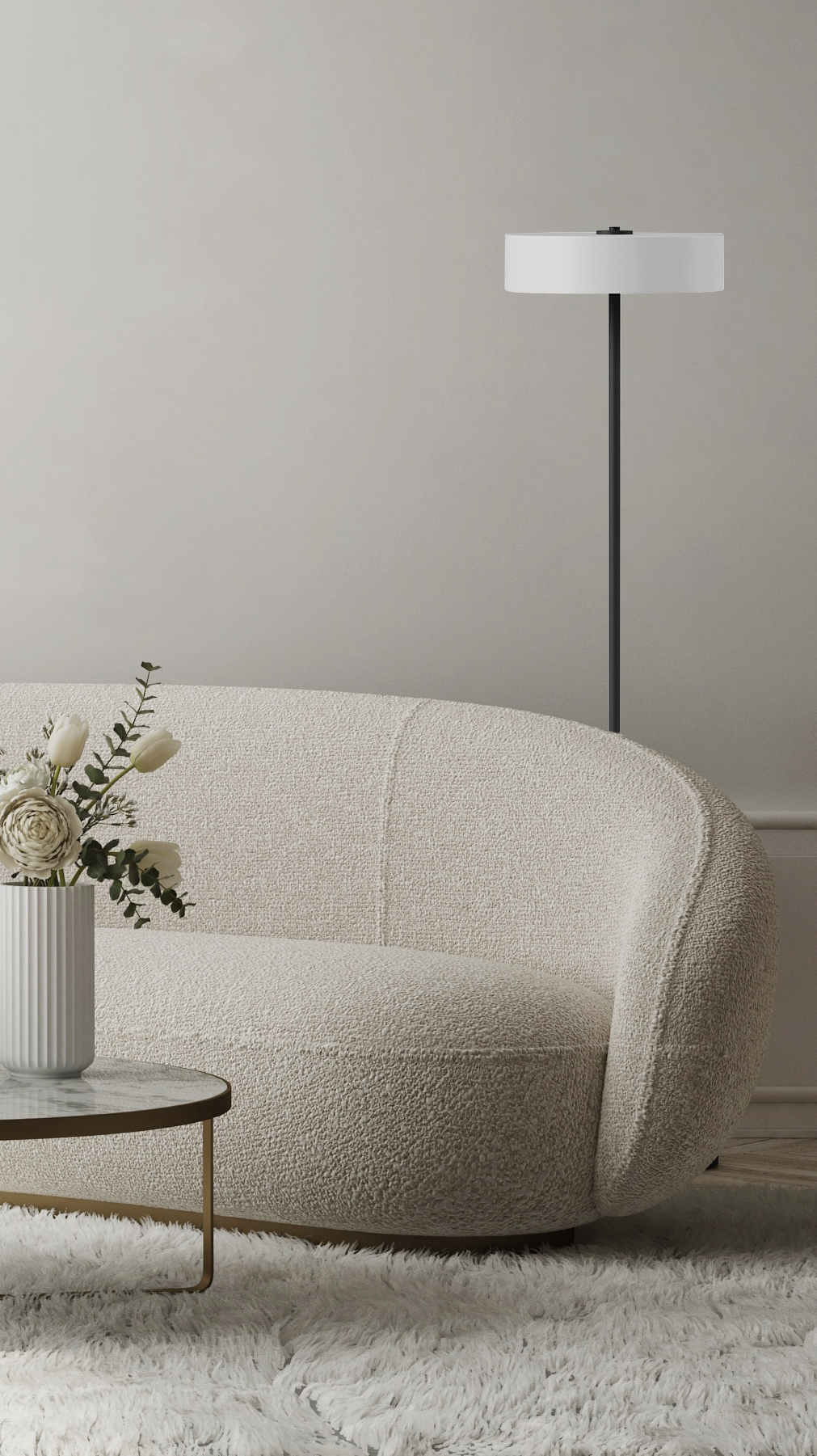 Dutch design switch cup vloerlamp maat L - meerdere kleuren