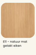 Ovale eettafel Mobitec Blossom van massief eiken hout - bruin of zwart