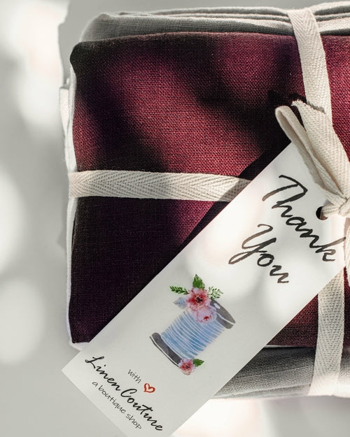 100% linnen dekbedovertrek met knopen sluiting - wit