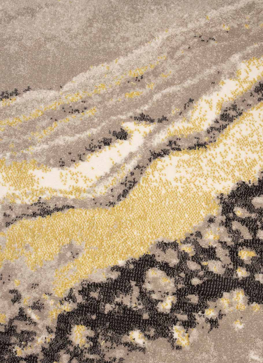 Design vloerkleed Zuiver Solar rechthoekig - grijs en terra
