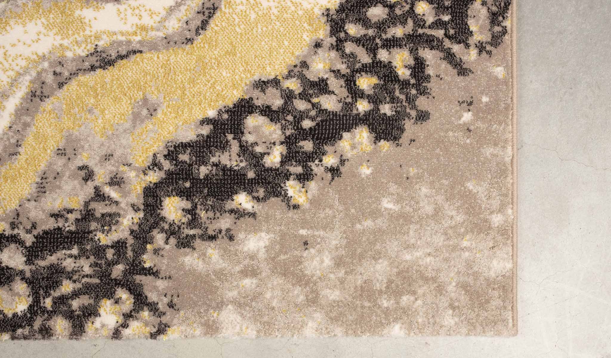 Design vloerkleed Zuiver Solar rechthoekig - grijs en terra