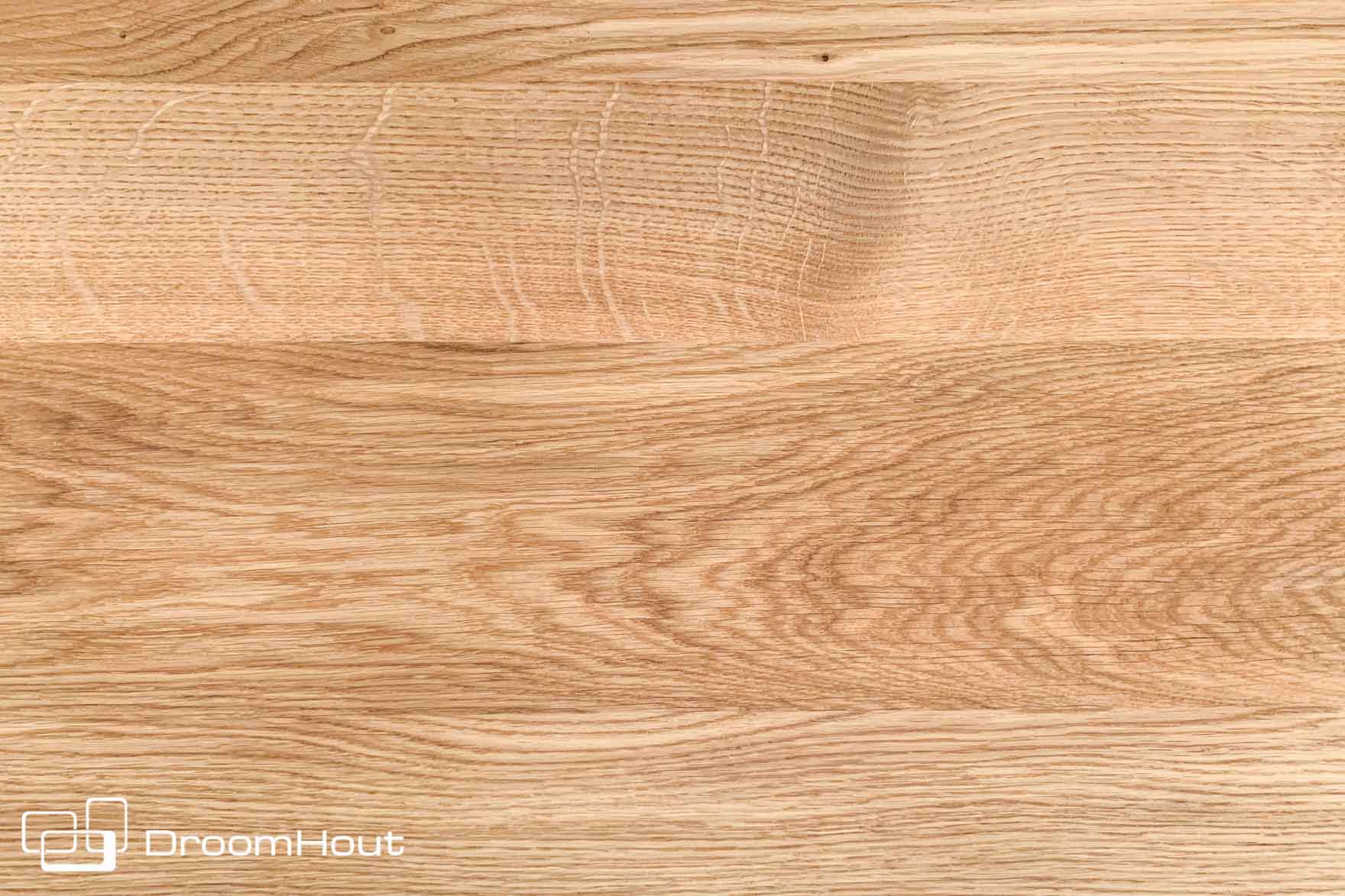 Handgemaakte ronde eettafel Forcina van massief eiken hout en metaal 130 cm - bruin en zwart