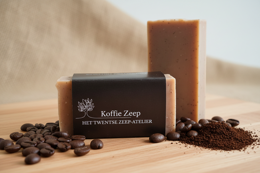 Handgemaakt en natuurlijke koffie zeep