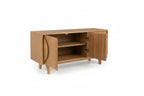 Design dressoir kast Zuiver Groove massief Walnoot of Eiken hout - bruin