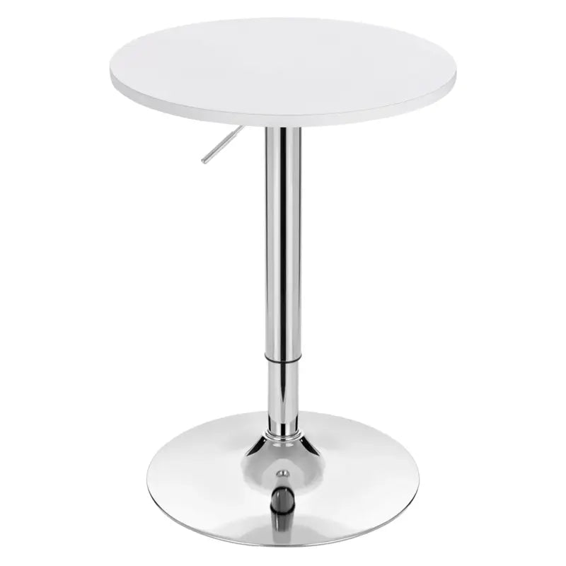 Ronde statafel in hoogte verstelbaar en draaibaar - wit of zwart