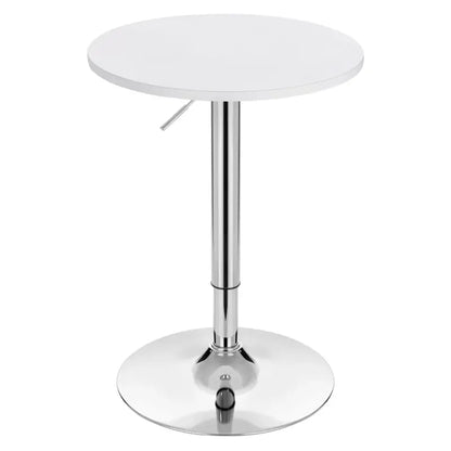 Ronde statafel in hoogte verstelbaar en draaibaar - wit of zwart