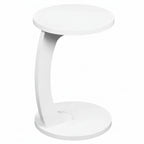Design bijzettafel rond van hout - bruin of wit