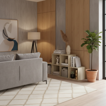 Trendy boekenkast met multifunctionele trap ontwerp hout - wit of bruin