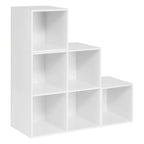 Modulaire boekenkast met multifunctionele trap ontwerp hout - wit of bruin