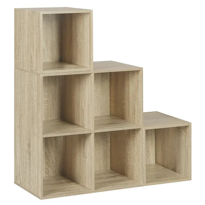 Modulaire boekenkast met multifunctionele trap ontwerp hout - wit of bruin