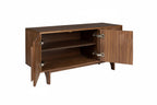 Design dressoir kast Zuiver Groove massief Walnoot of Eiken hout - bruin