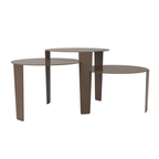 Dutch design Cascado dynamische salontafel ovaal van staal - meerdere kleuren