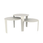 Dutch design Cascado 3-delig modulaire salontafel ovaal van staal - meerdere kleuren