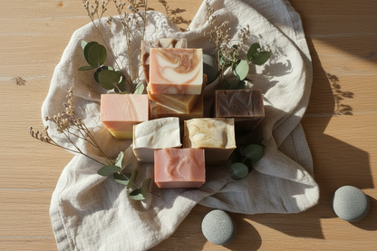 Cadeau set handgemaakte en natuurlijke zeep selectie