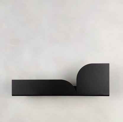 Metalen wandplank BAUHAUS - zwart