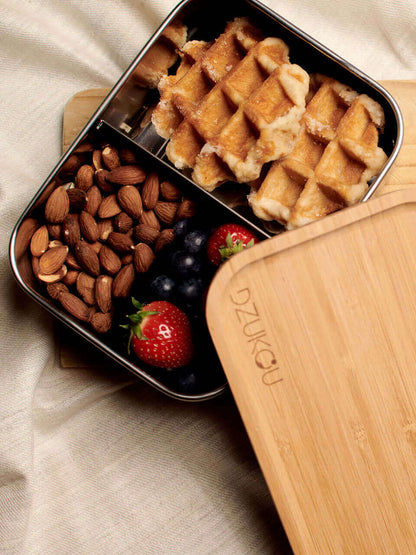 Bamboe en roestvrij staal lunchbox - 1200 ml
